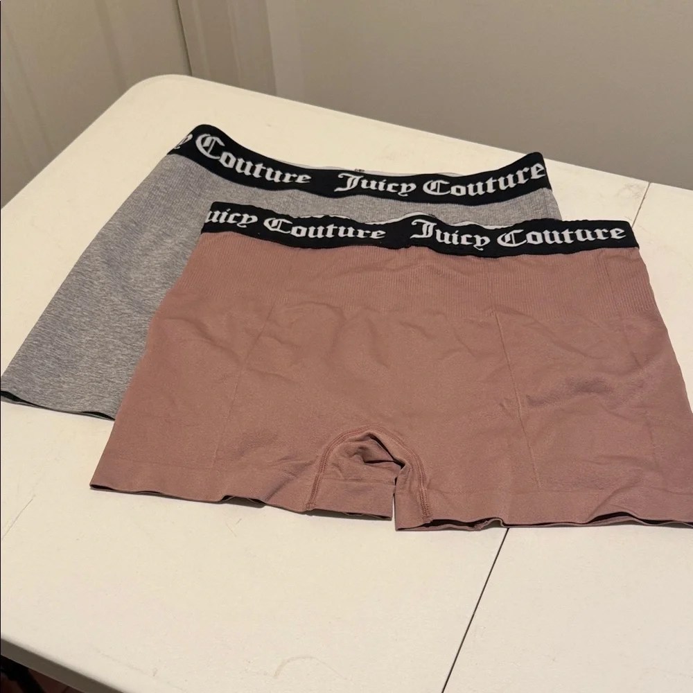 Brand New 2 Pack Women’s Boxer Comfy Briefs Gray & Blush Plus Size 2XL